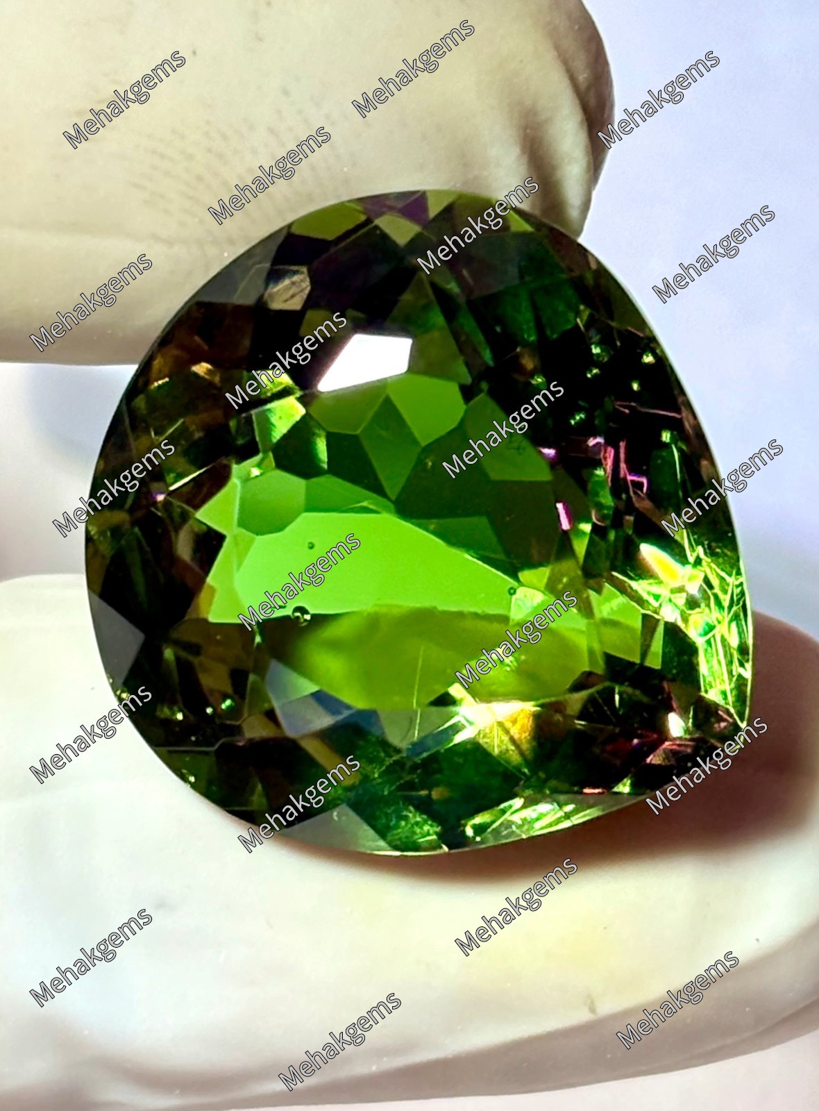 Color Change Zultanite Gemstone Pear Shape Diaspore, Fantasy Cut Collector Stone