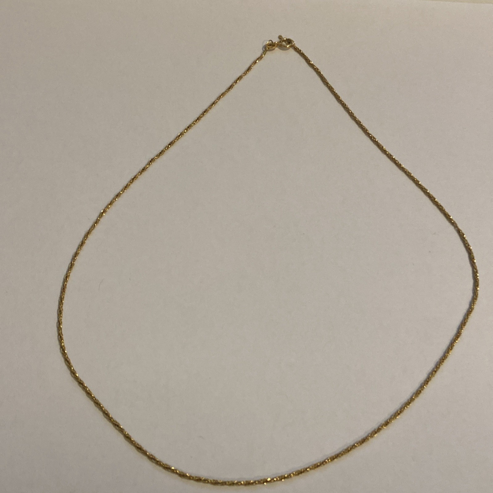 UnoAerre 375 Hallmarked 9ct Gold Italian Necklace Chain – Star 1 AR (ARezzo)