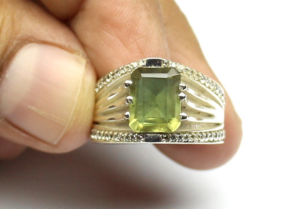 Genuinely Color Change Russian Zultanite Sterling Silver Ring, Alexandrite Ring