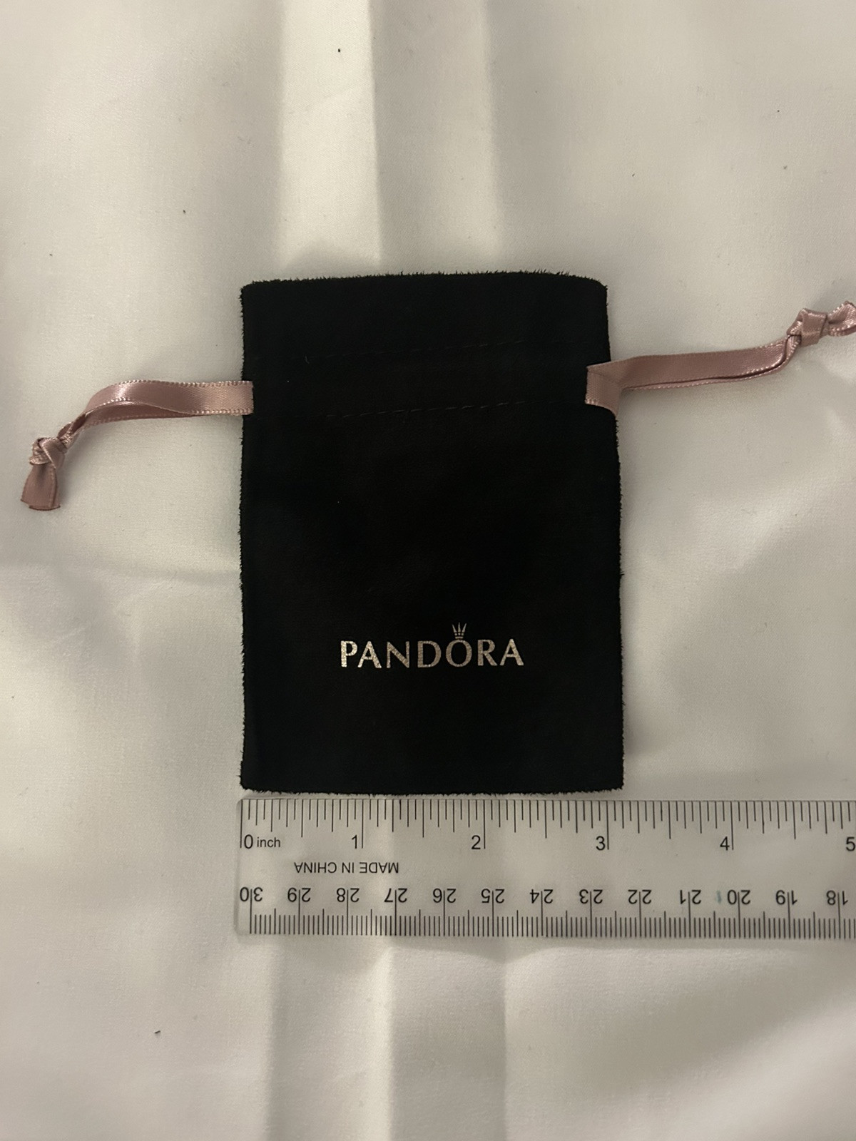 (5) New Pandora jewelry anti tarnish black velvet pouch/ Bracelet Pouch In A Lot