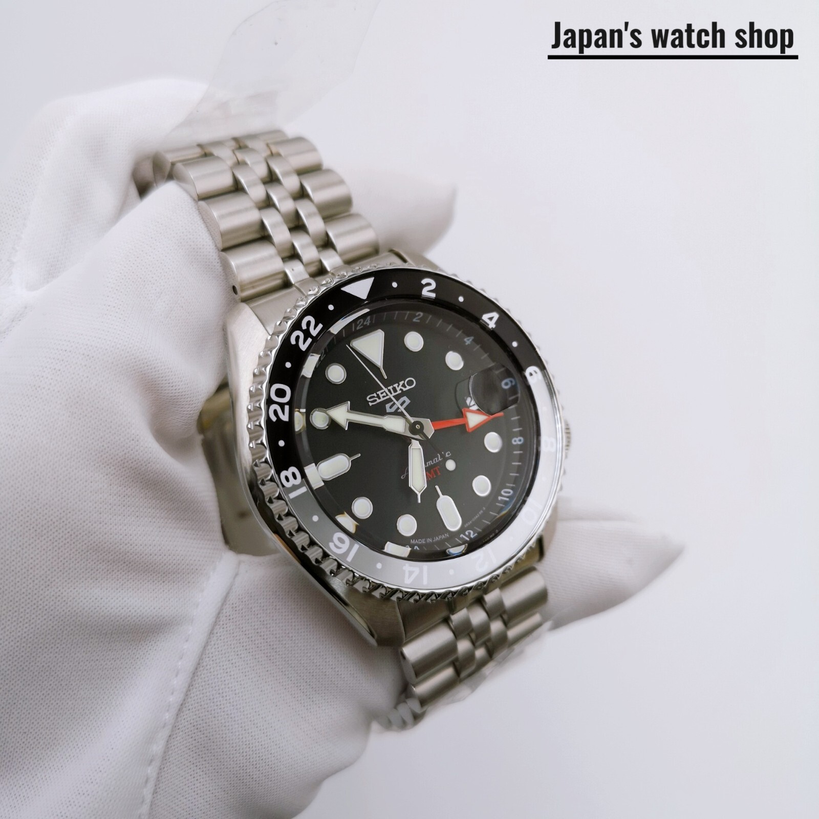 SEIKO 5 Sports SKX Sports Style GMT SBSC001 Black Men’s Watch New in Box