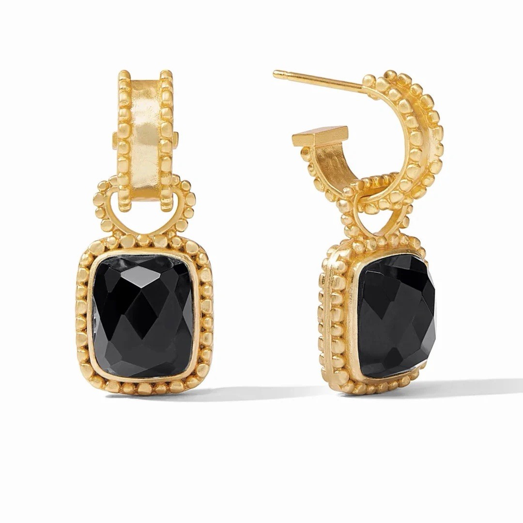 Brand New. $165 Julie Vos Marbella Hoop And Charm Earring