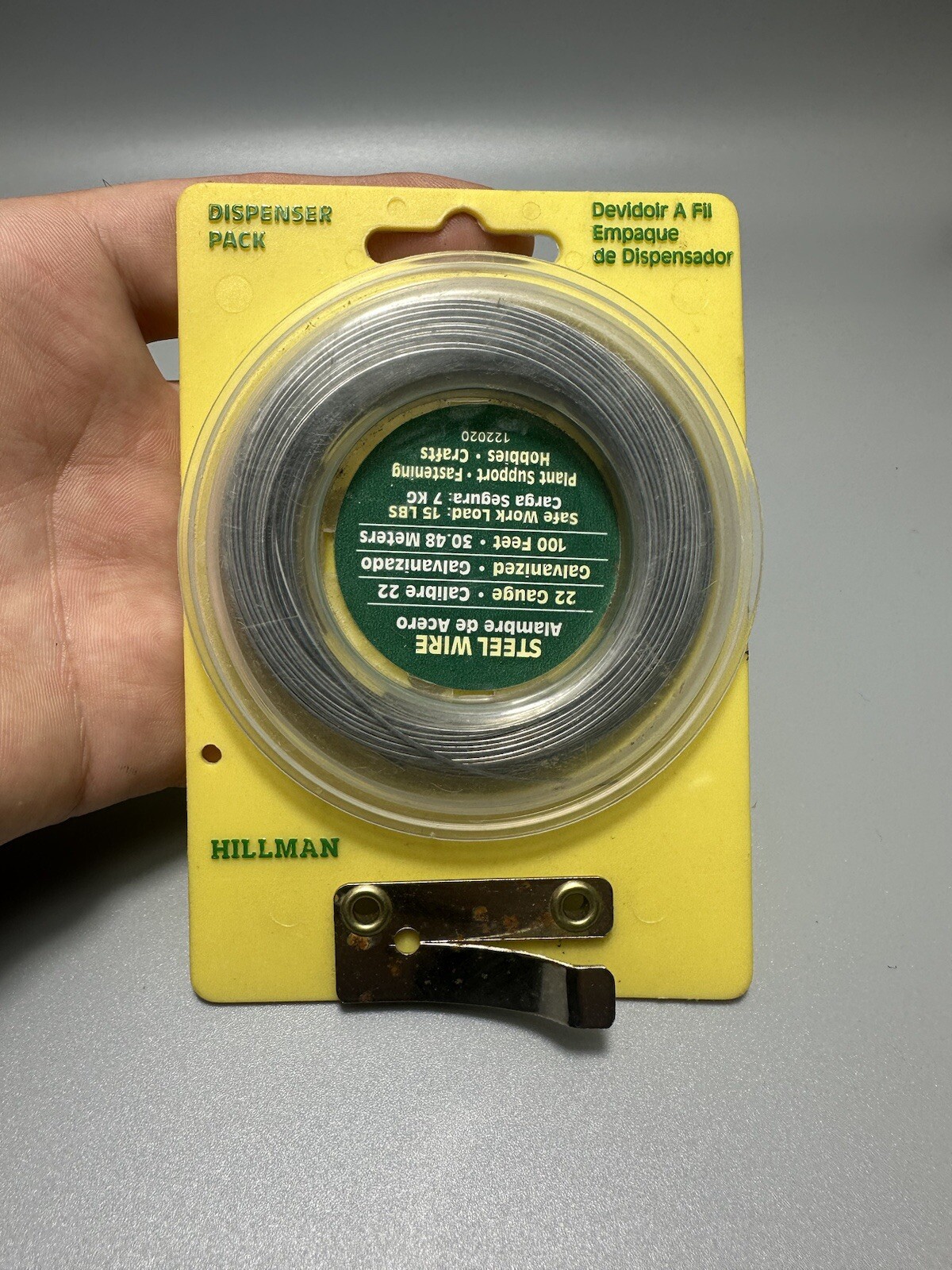 Hillman 22 Gauge Steel Galvanized Wire Hobbies Crafts Fastenings Plant Support