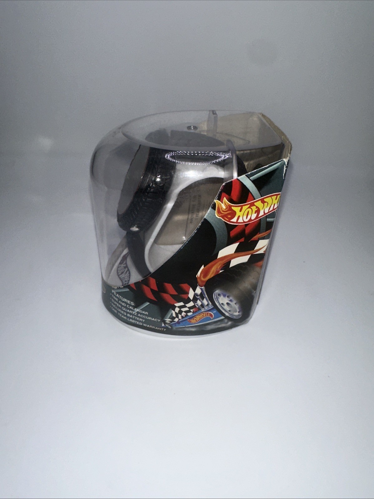 Vintage Hot Wheels Race Hard Digital Wrist Watch Wide Tire Tread Style Band
