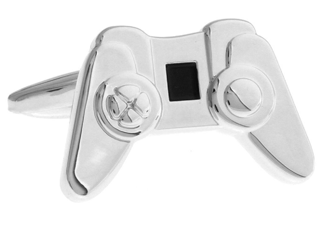 Video Game Controller Pair Cufflinks Wedding Fancy Gift Box & Polishing Cloth
