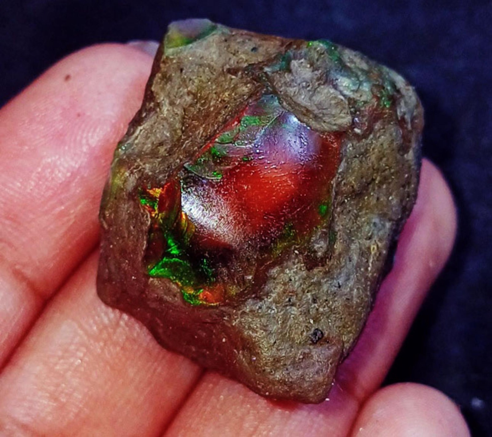 100% Natural Ethiopia Opal Rough Certified Loose Gemstone 72.70+ Ct ~ Free Gift