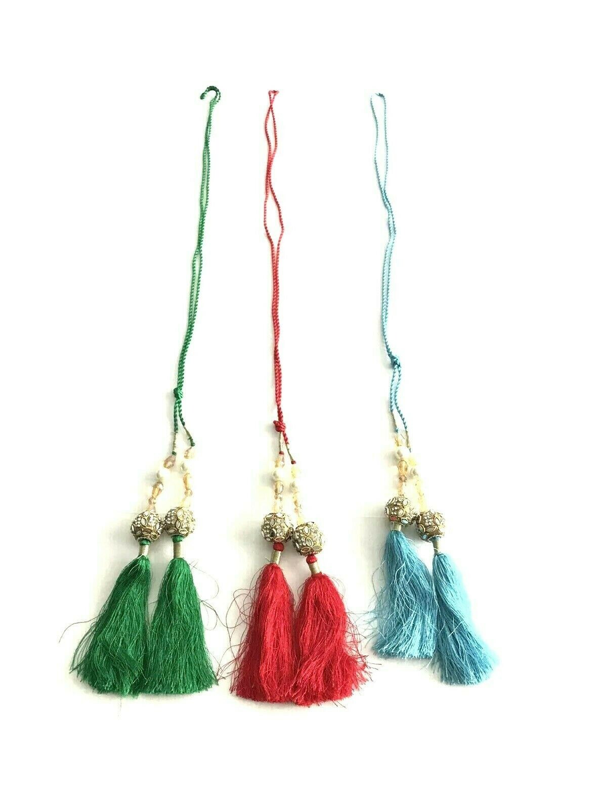 Boho 3 Necklaces tassel Necklace Handmade Bohemia multicolor
