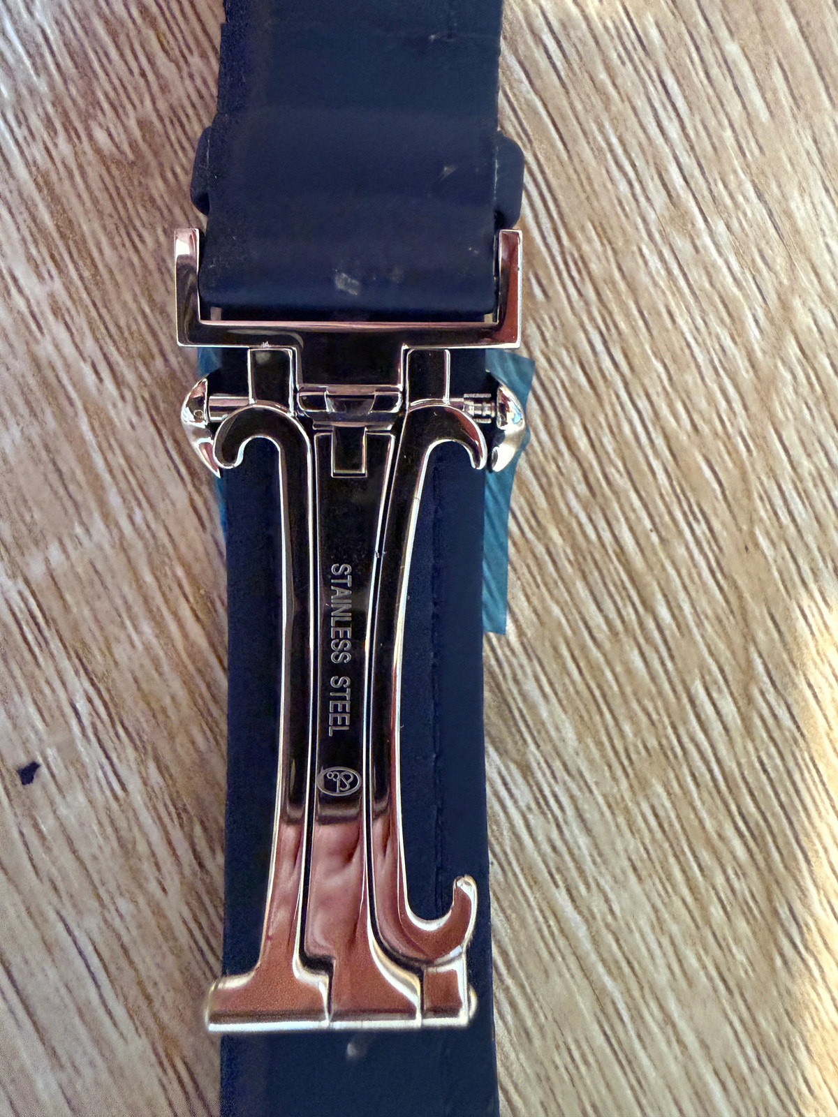 Pre-Owned Original Jacob & Co. Polyurethane 20mm Blue Strap With Steel Buckle