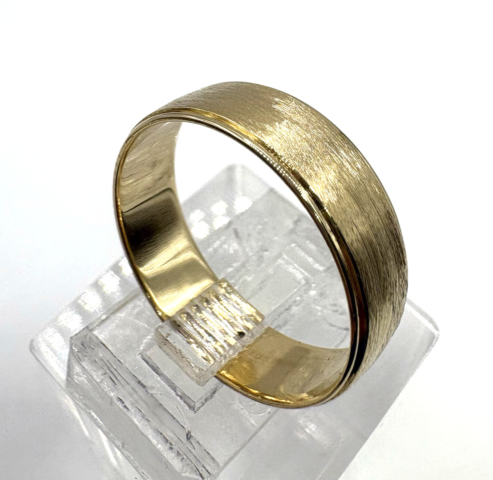 estate 14k yellow gold 6mm wedding band 4.2g sz9.5 $1399 #818 (24-hour shipping