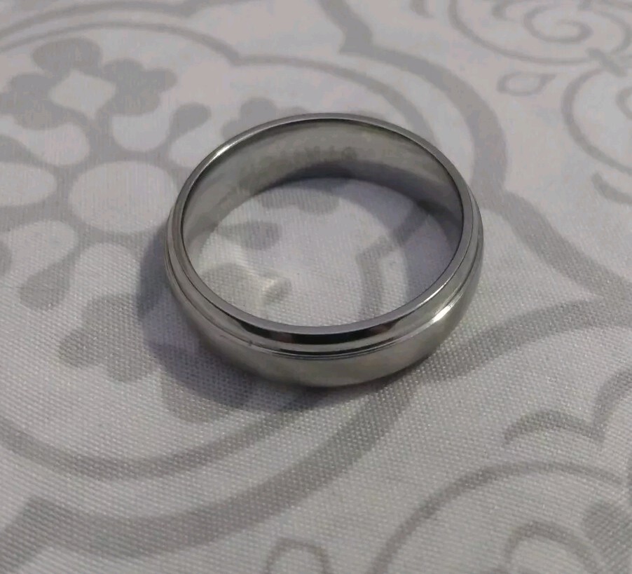 Triton Handmade Tungsten Carbide Ring – Bright Finish and Bevel Edge