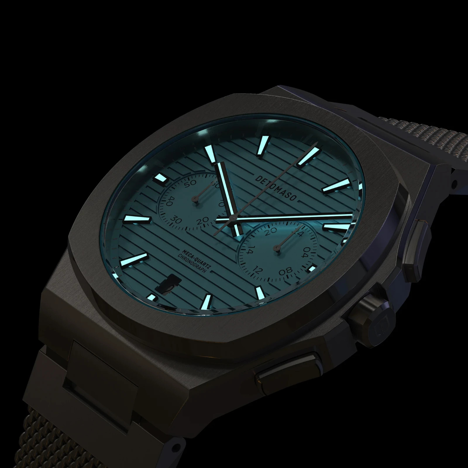 DETOMASO VOLTRE CHRONOGRAPH FIRST EDITION MINTY BLUE 42mm (Mesh) MSRP $299