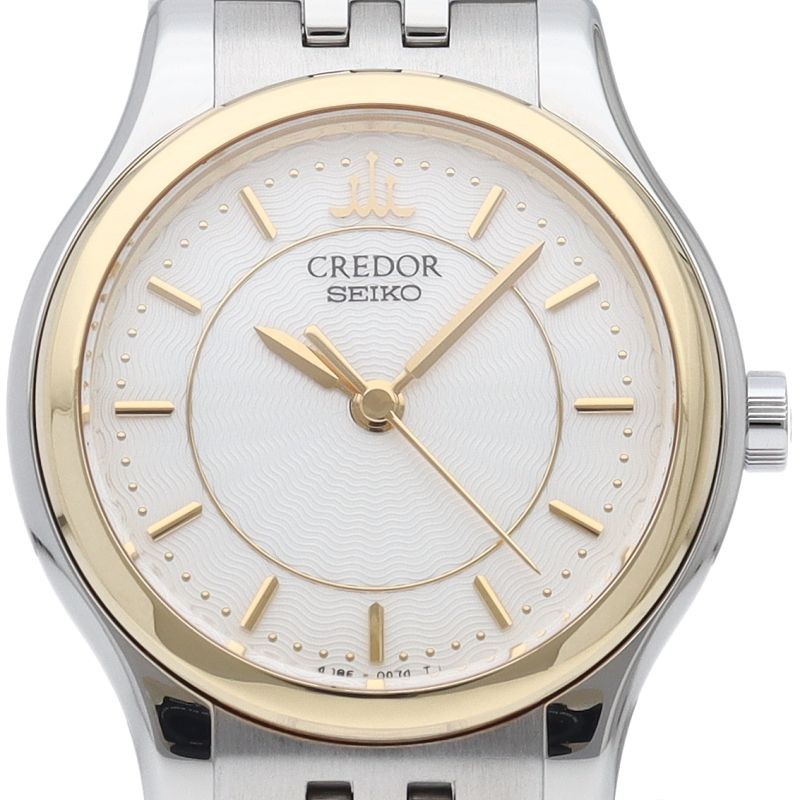 SEIKO Credor ladies watch GSBA010 4J85 0A20 and repair documents K18YG SS ladies