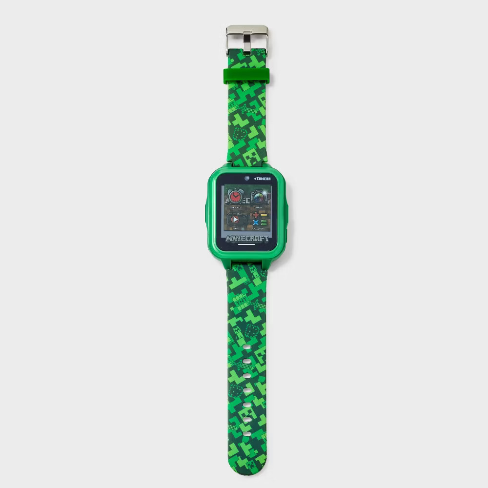 Boys’ Minecraft Light Up Interactive Watch – Green