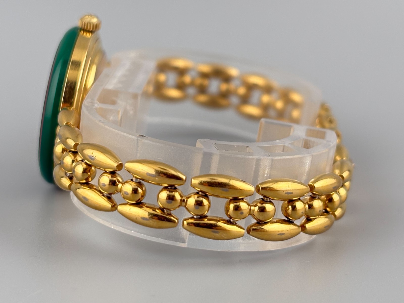 [Very Good+5] Gucci Change Bezel 1200 Gold Serry Line Watch Auth
