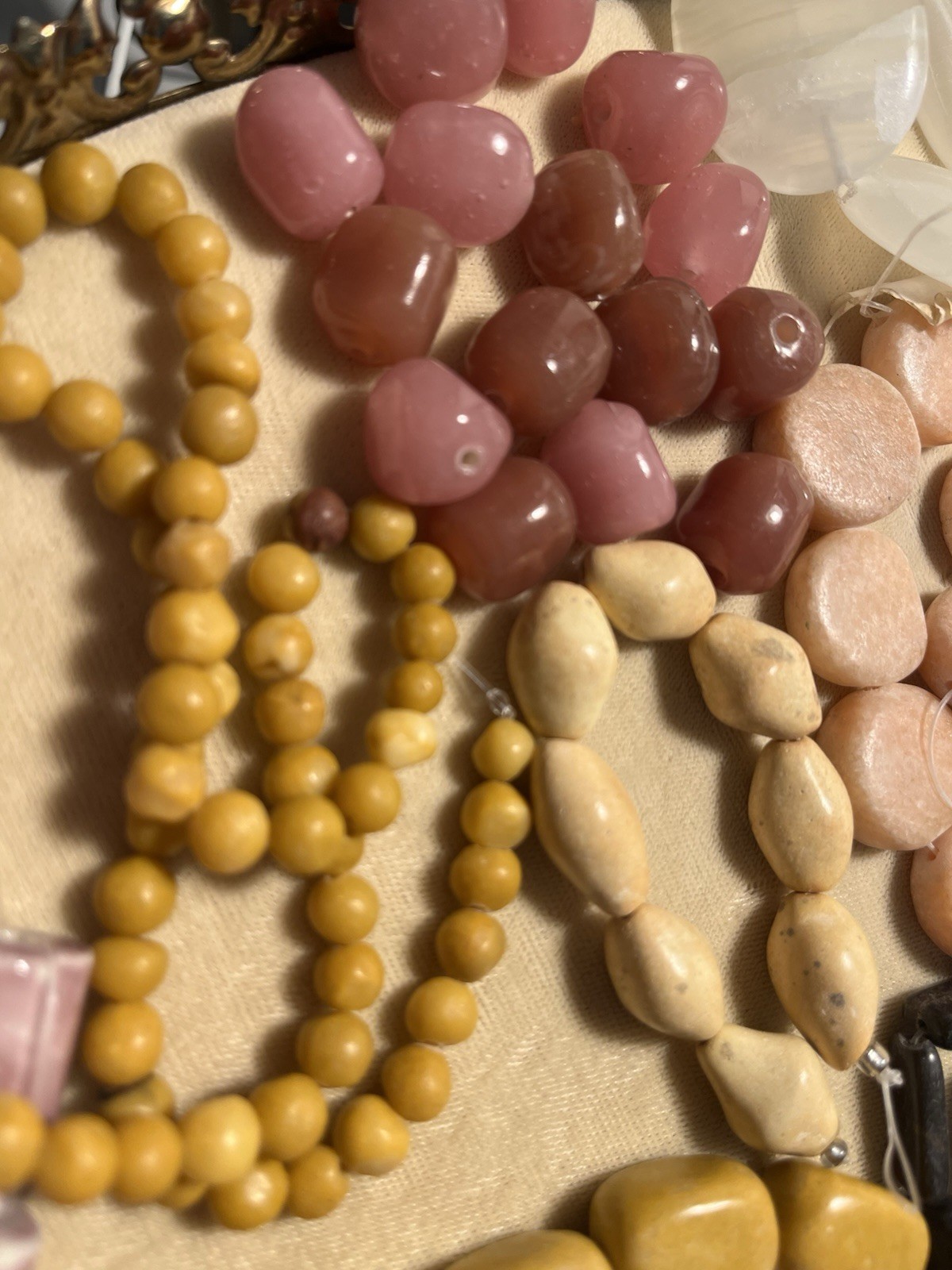 VTG To Modern Semi-Precious Gemstone Chunky Destash Lot For Jewelry/Craft Makers