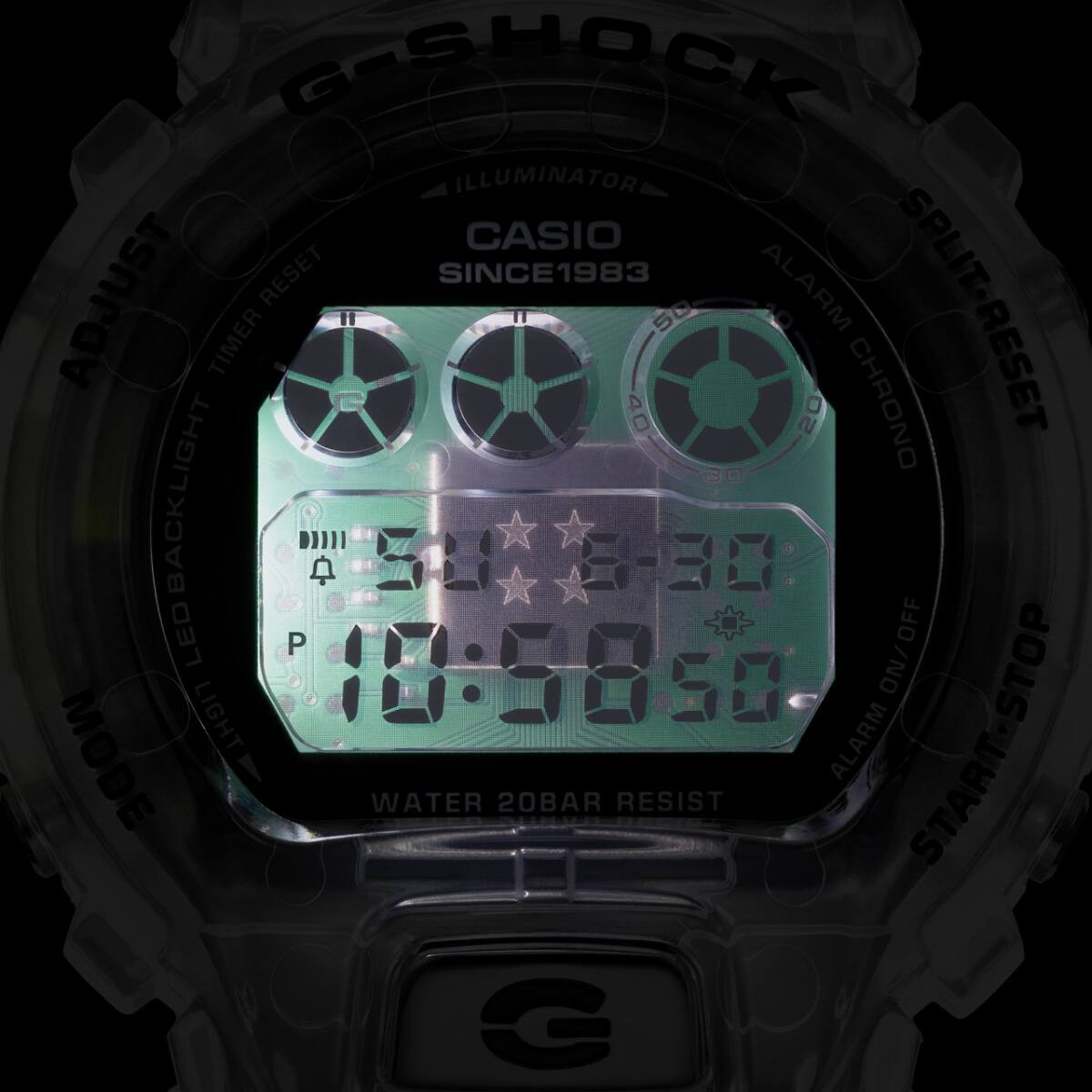 Casio G-Shock 40th Anniversary Clear Remix DW-6940RX-7 Digital New Men’s Watch