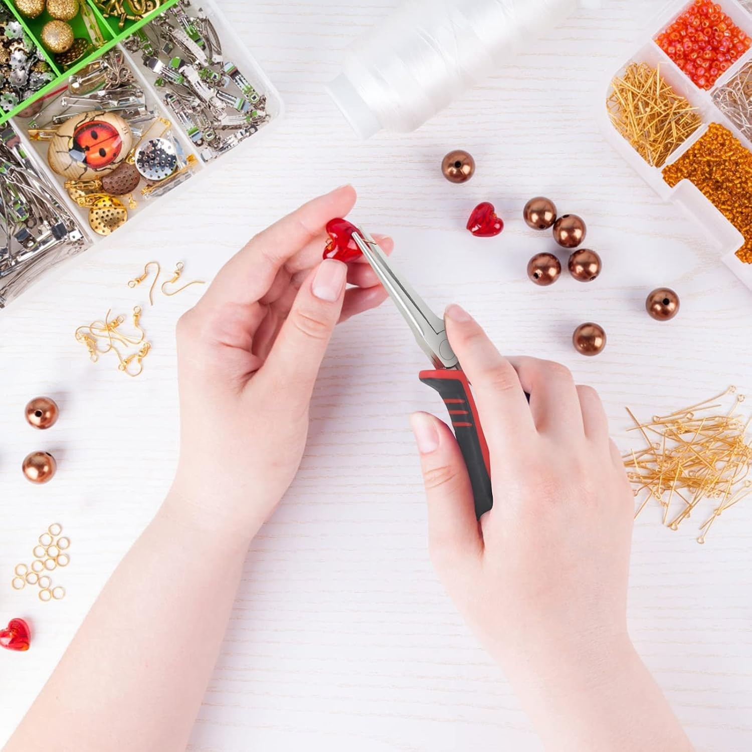 Versatile 8-Piece Pliers Set for Wire Wrapping, Crimping, and Shaping Jewelry