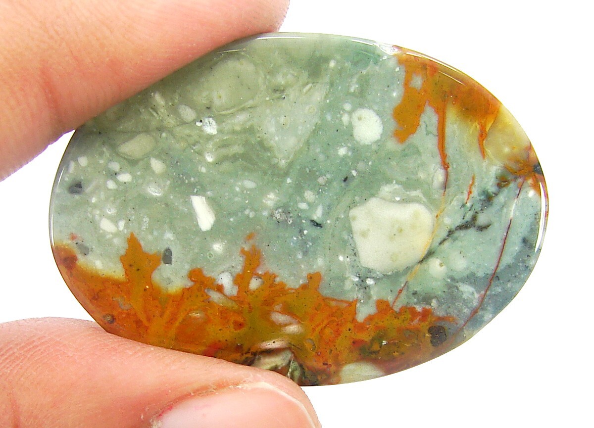47.30 Ct Natural American Jasper Loose Gemstone Cabochon Wire Wrap Stone – 1497