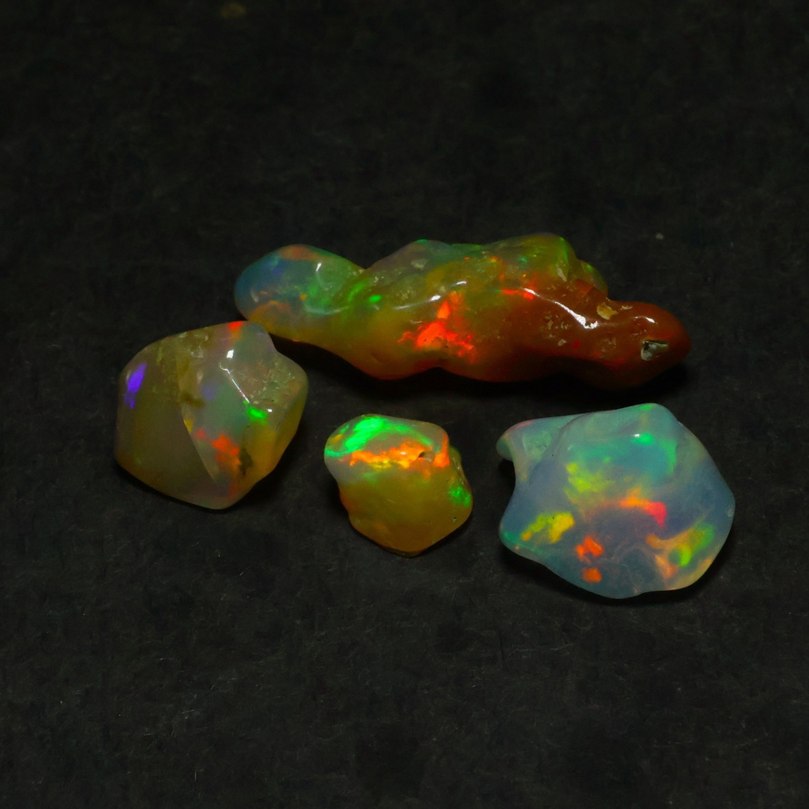 Natural Ethiopian Welo Opal Polished Rough 22.65 Ct | Fire Opal Gemstone | Brigh