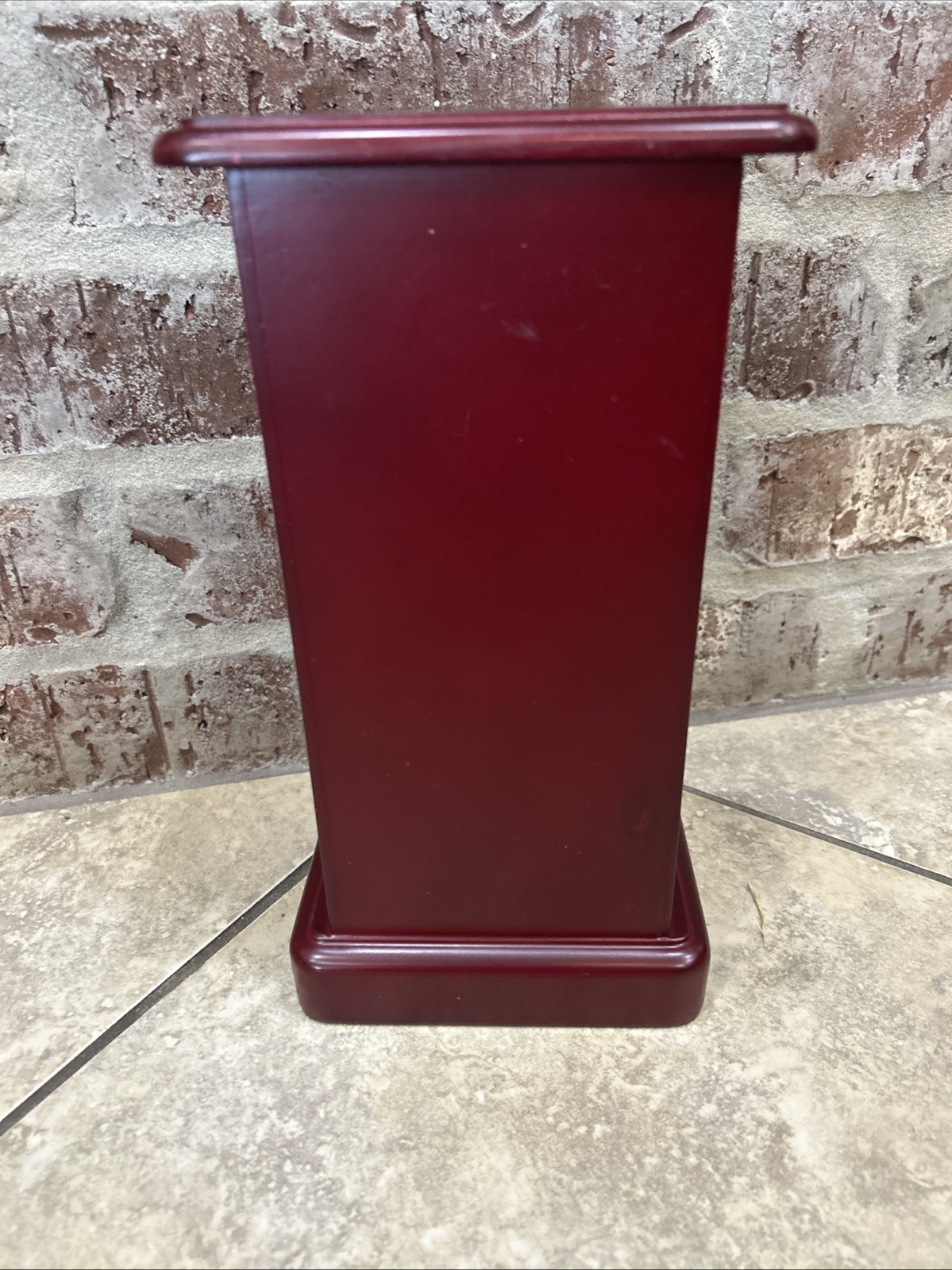 90s Vintage Glass Wood Jewelry Cabinet Box Case