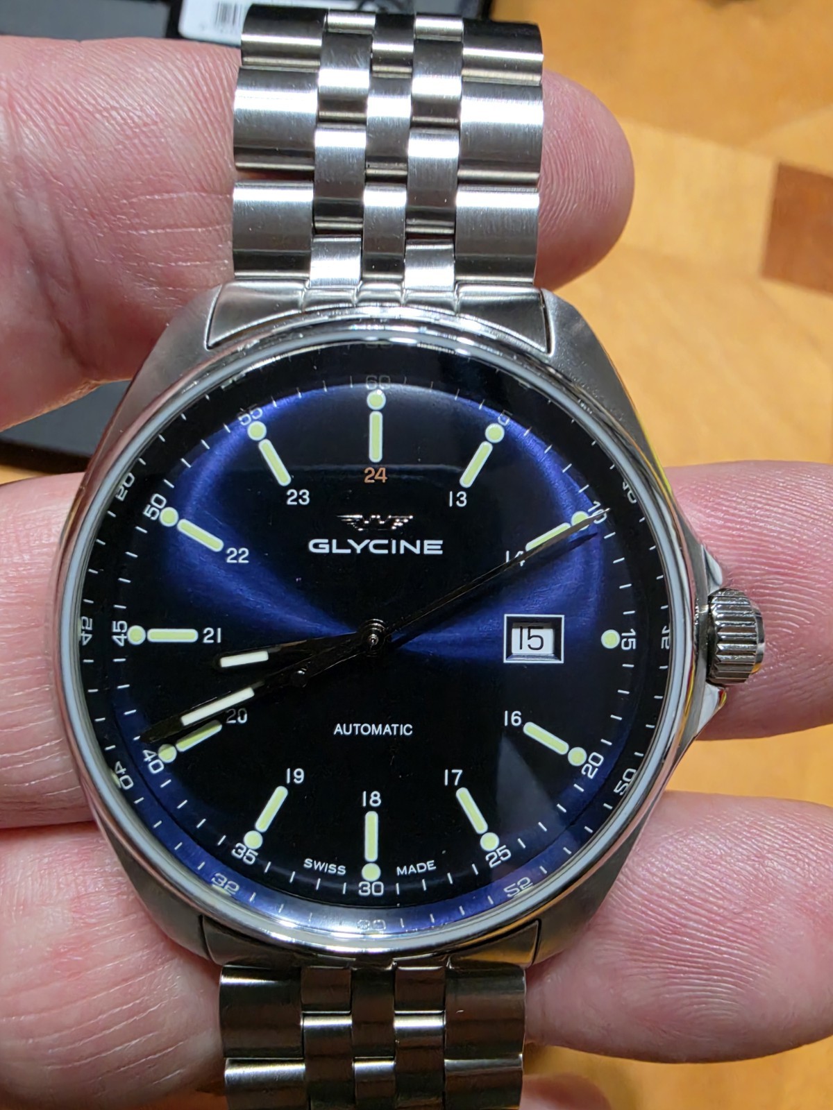 Glycine Combat 6 Classic Automatic Blue Dial Men’s Watch GL0102