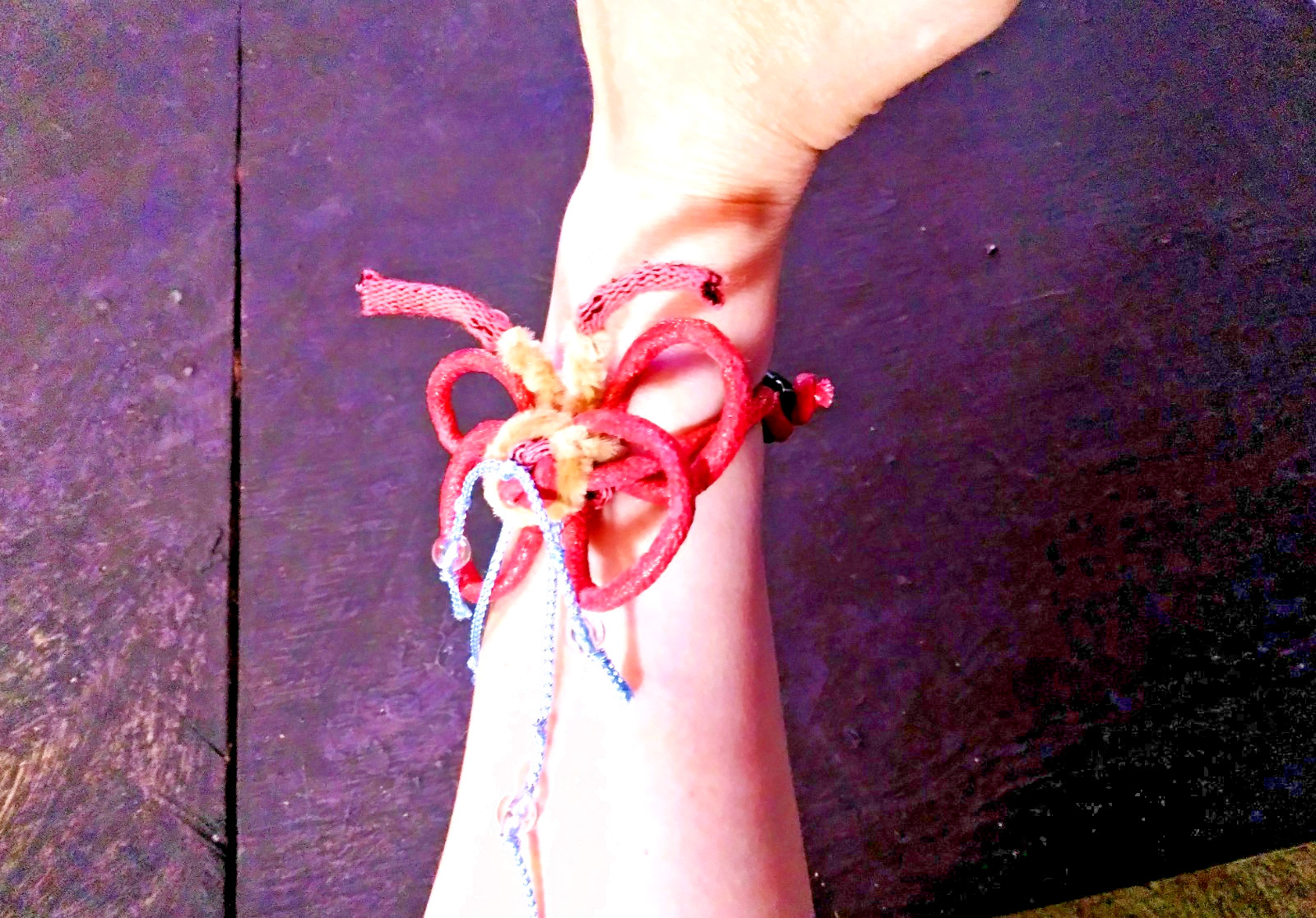 Handcrafted Faux Finish Cord Bracelet – Butterfly for all ages