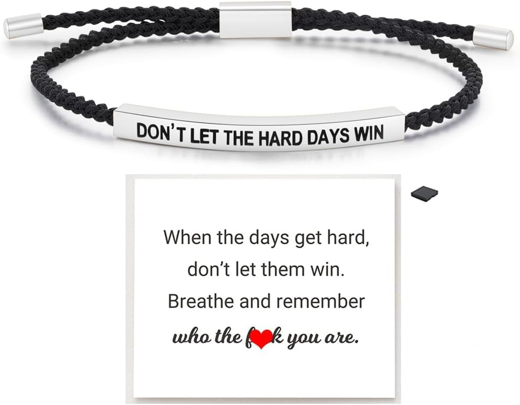 Let Them Tube Bracelet for Women, Self Worth Motivation Bracelet Adjustable Brai