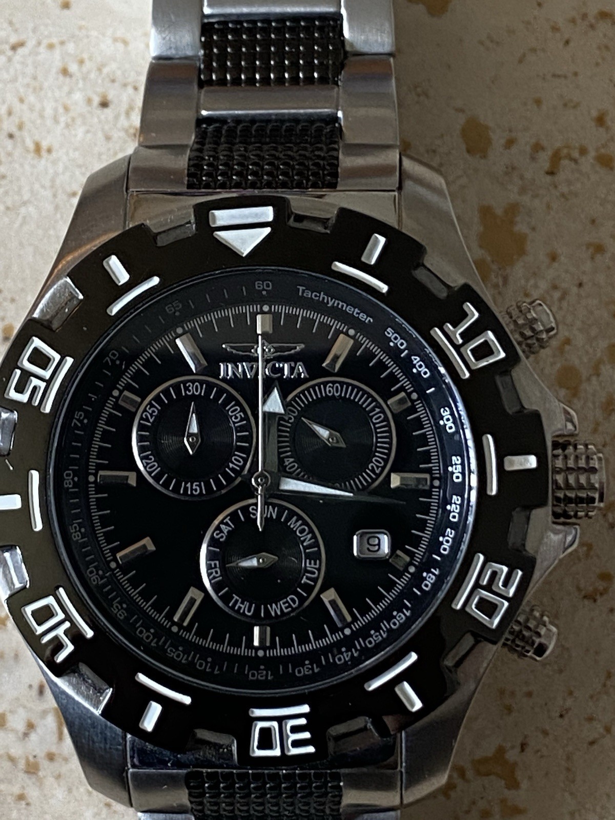 INVICTA SPECIALTY 100M water R Tritnite Flame-Fusion Cristal Model # 6407