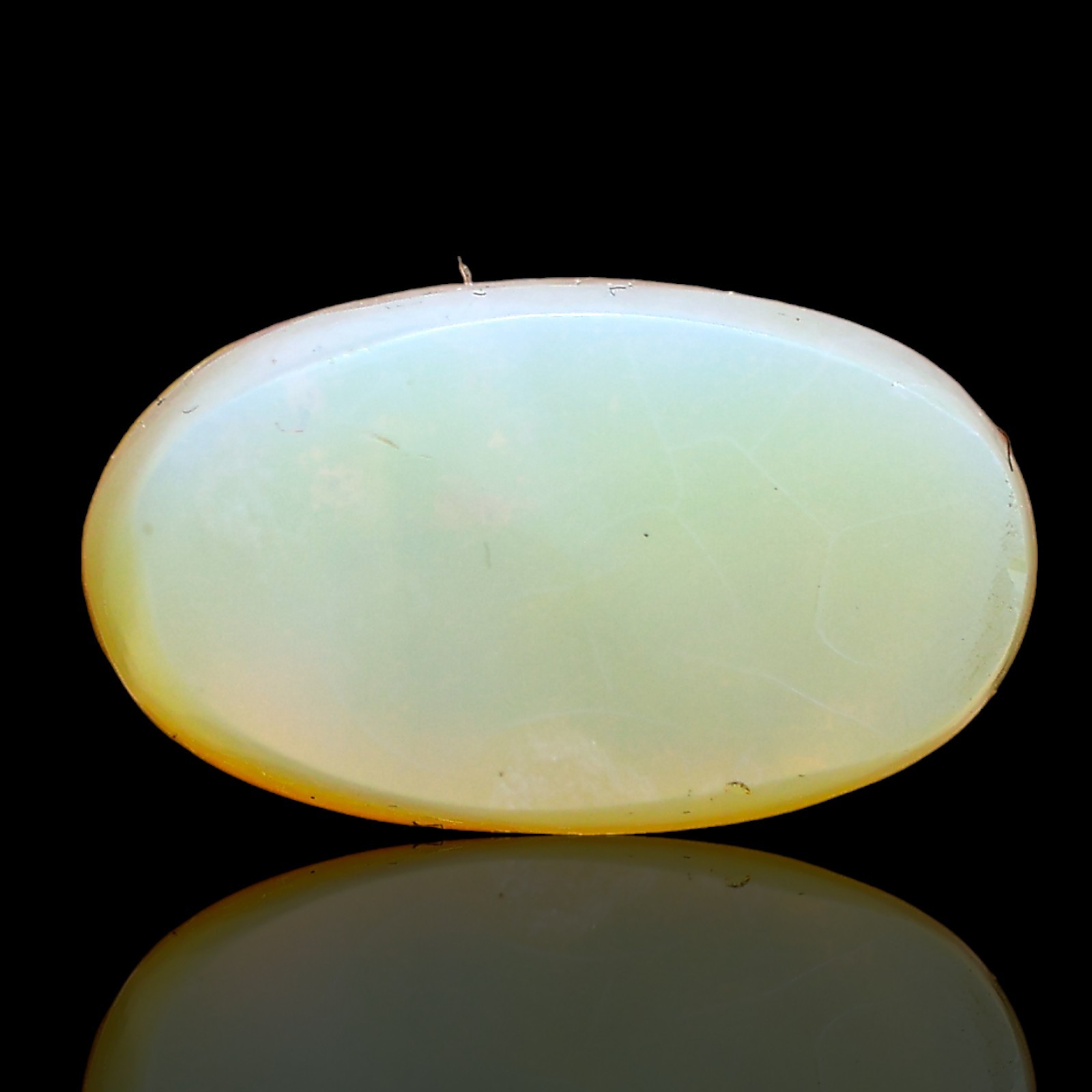 9.05 Cts Lab-Created Oval Doublet Opal Spiritual Cabochon Gemstone 17x10x6 mm
