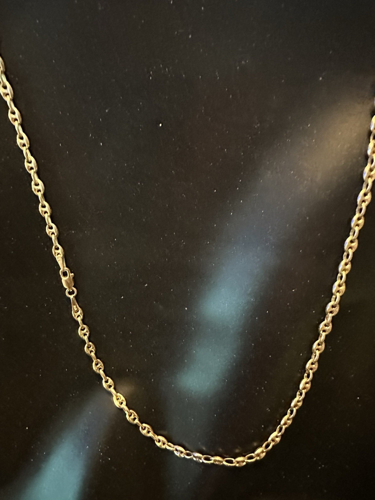 Beautiful Puff Gucci Link 24” Necklace 10kt