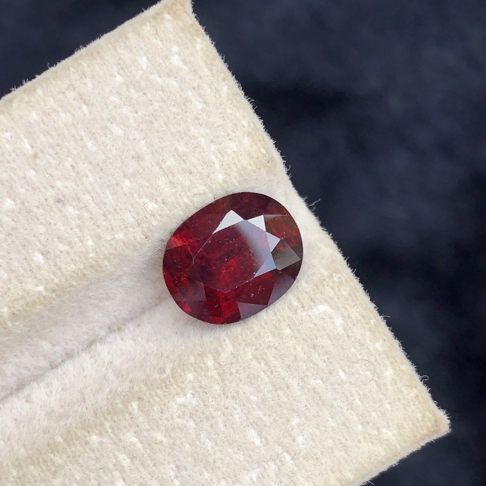 3.17 Ct Natural Faceted Rhodolite Garnet From Tanzania
