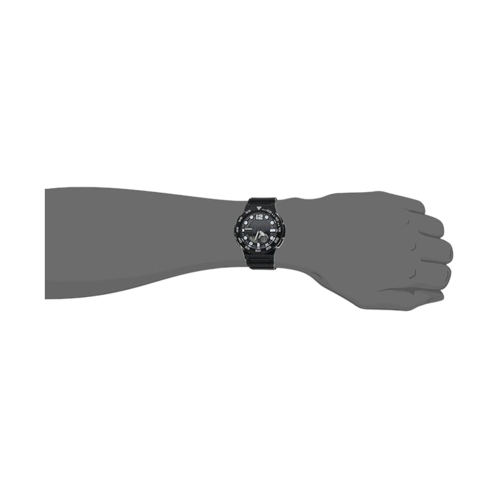 Casio Men’s Analog-Digital Watch AEQ-100W-1BVDF Black Resin 100M Water Resistant