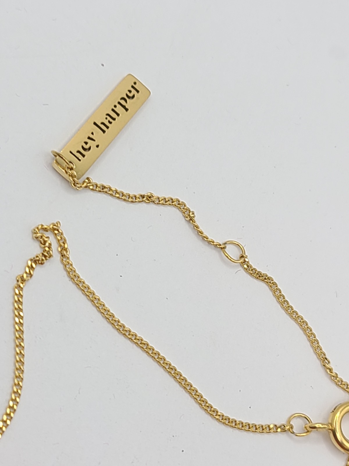 Hey Harper Meg Necklace 14k Gold Plated PVD