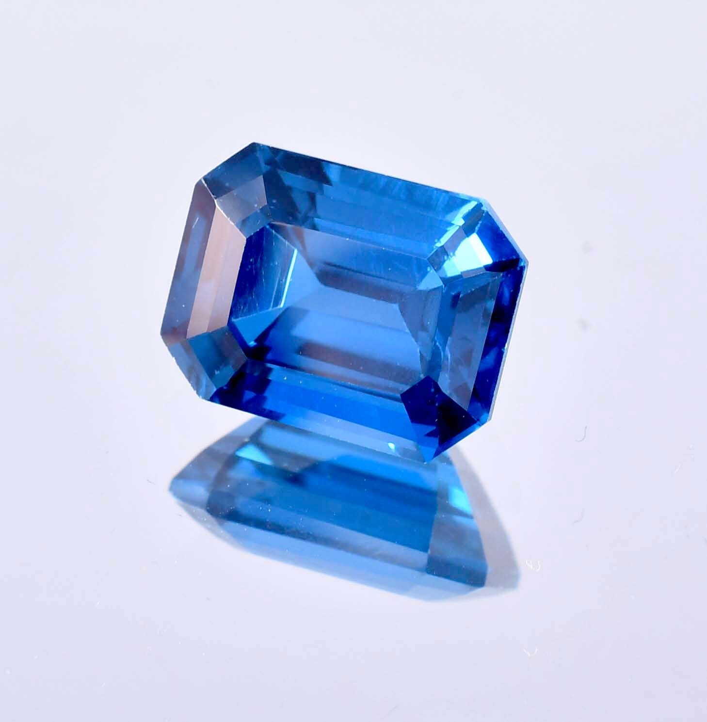 14 x 11 MM Natural 13.45 Ct Ocean Blue Tourmaline From Mozambique, GIT Certified