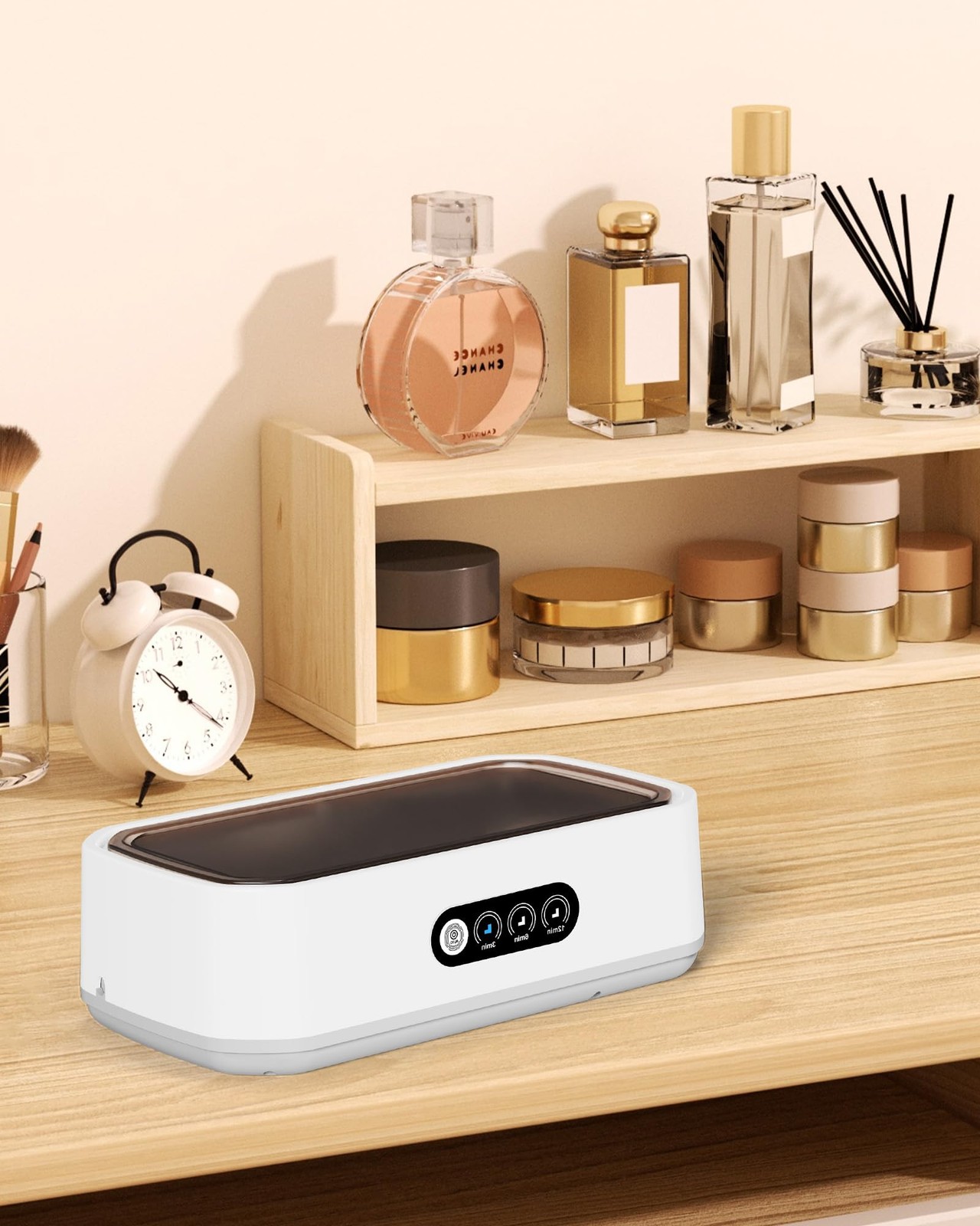 Smart Ultrasonic Jewelry Cleaner – Powerful Portable Ultrasonic Cleaner for Glas