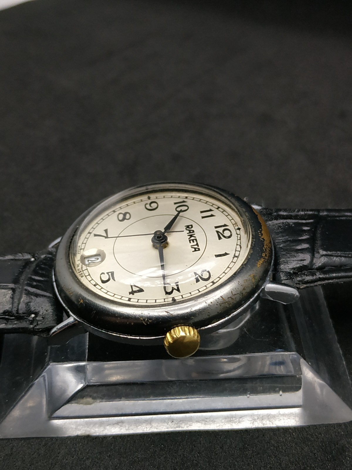 Men’s Dress Vintage USSR Watch Raketa Mechanical 2614.H Russian Retro Soviet ☭