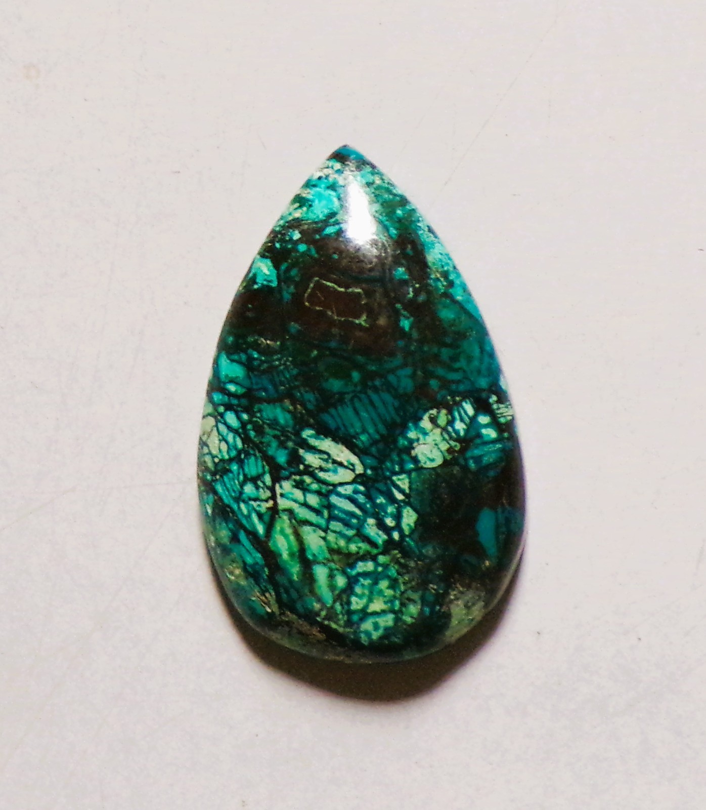 30.40 Cts Natural Shattuckite Cabochon Loose Gemstone 31X20X6.2MM 78