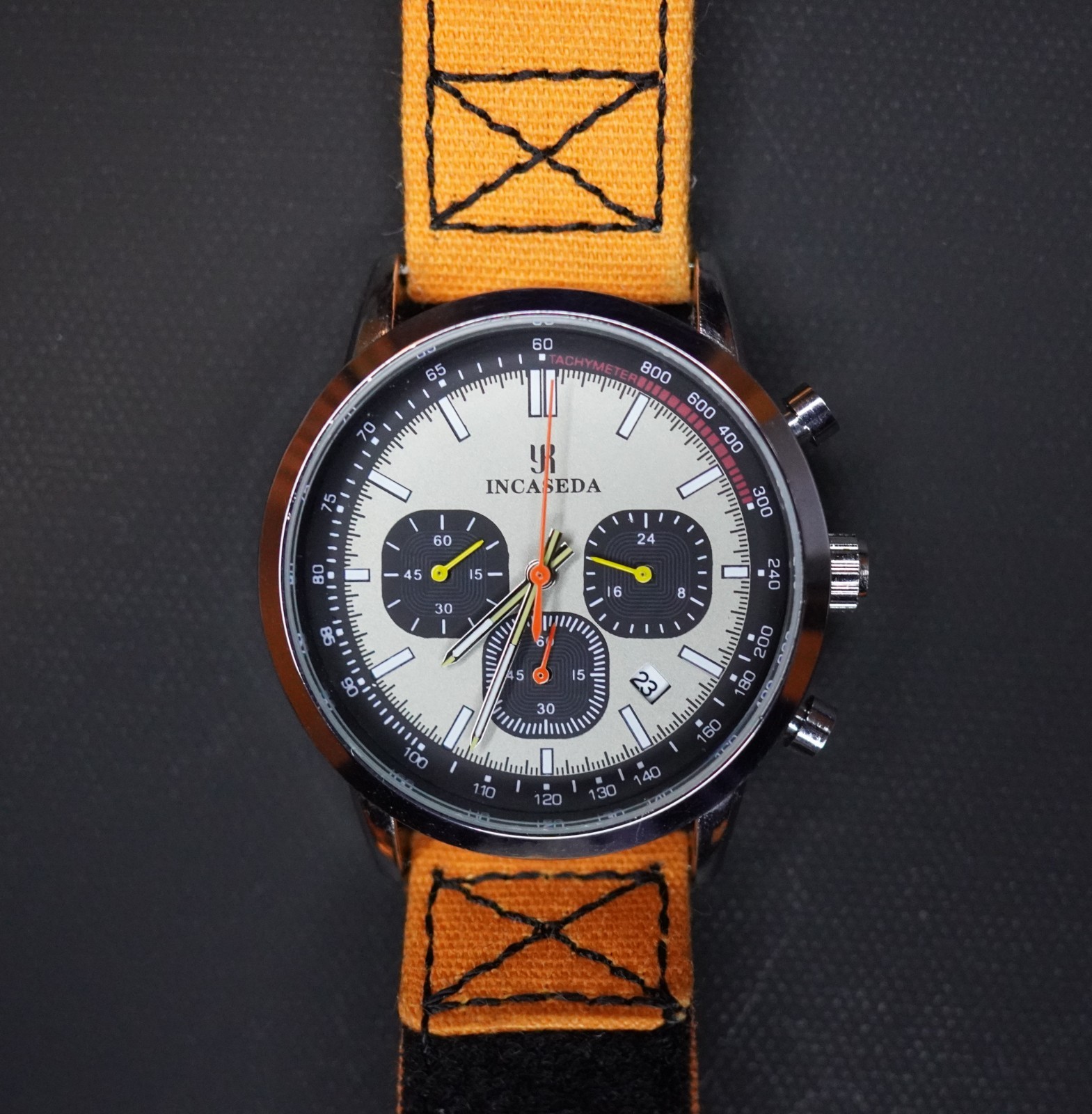 Men Chronograph Watch Casual Business Luxury Sport Classic Brown Wristwatch