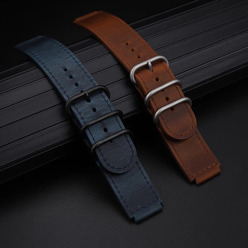 Retro Leather Watch Strap For Casio AE-1200WH A159W-N1 A168 AE-1200WH/1300/1000