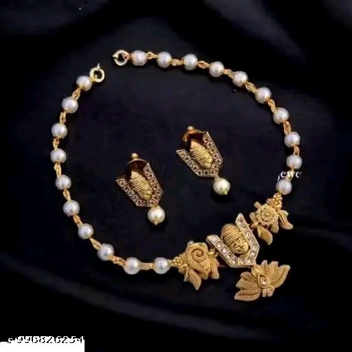 Indian Bollywood Style Designer Gold Plated Fashion Bridal Jewelry Necklace Set