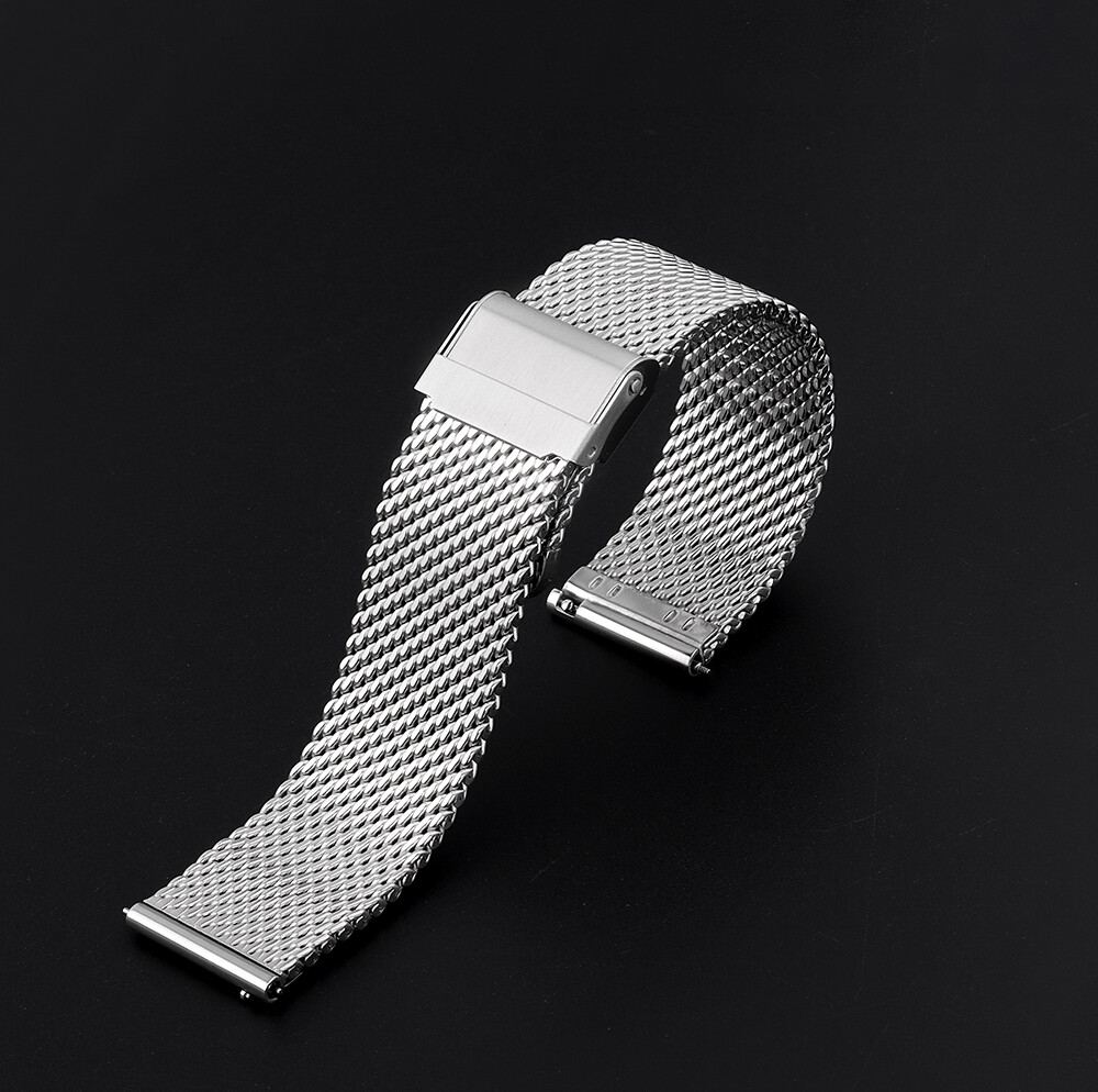 Metal Woven Mesh Watch Strap 18mm 20mm 22mm 24mm 316L Stainless Steel Watch Band
