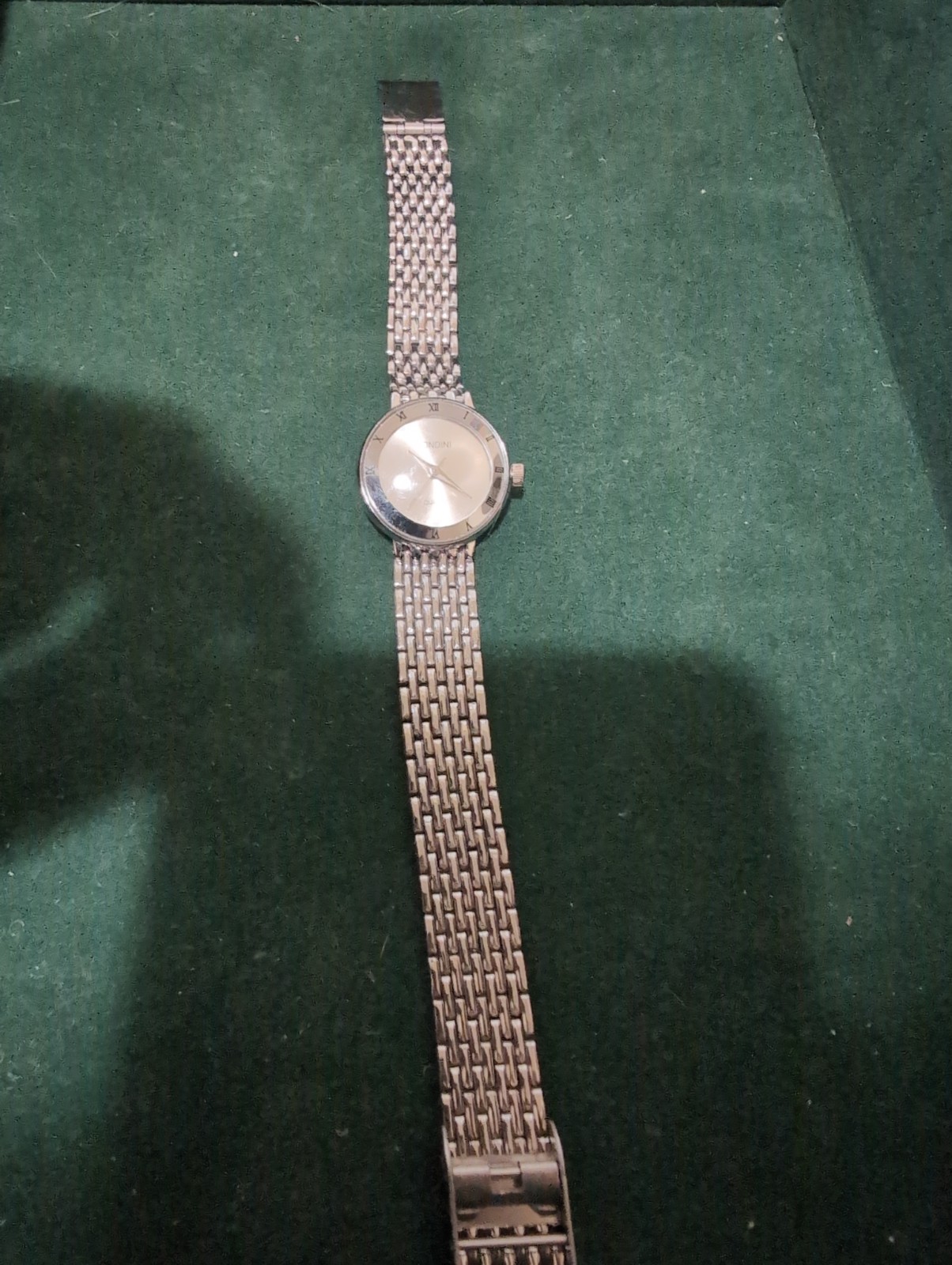 Vintage Fondini Unisex Dual Gold Tone Roman Dial Quartz Watch No Battery