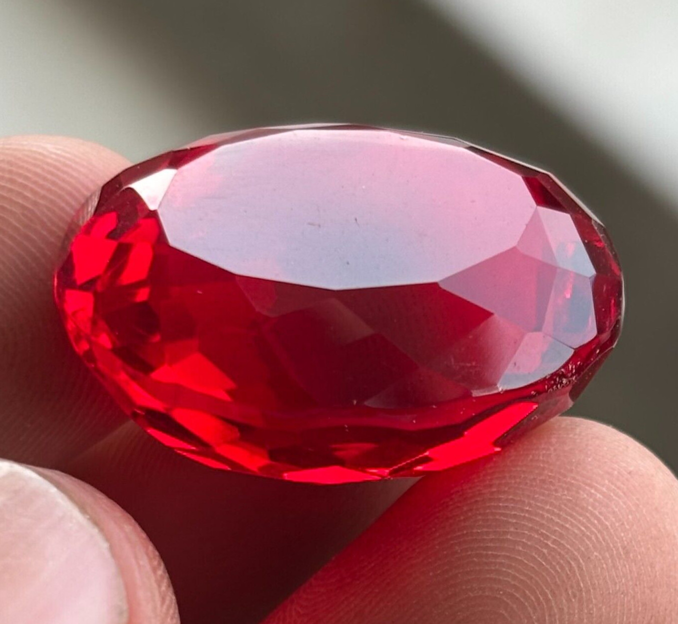 205 CT BIG SIZE Natural Certified Blood Red Ruby Oval Cut Loose Gemstone