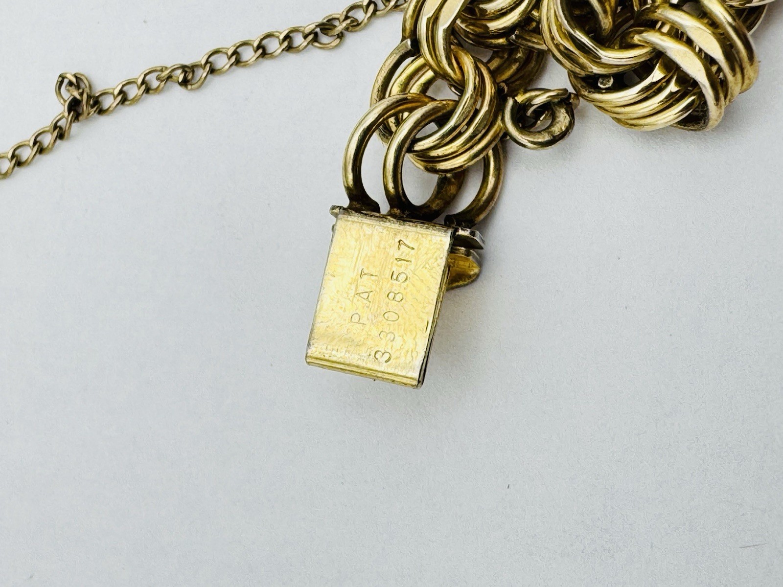 Vintage JB Gold Filled Charm Bracelet 1/20 12K GF