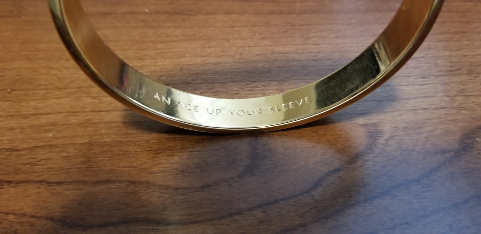 Kate Spade NY-Ace Up Your Sleeve Bracelet-Black Enamel on 12k gold-plated metal