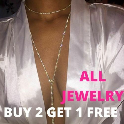 Rhinestone Necklace Lariat Chain Wrap Around Convertible Silver 58in Long Strand