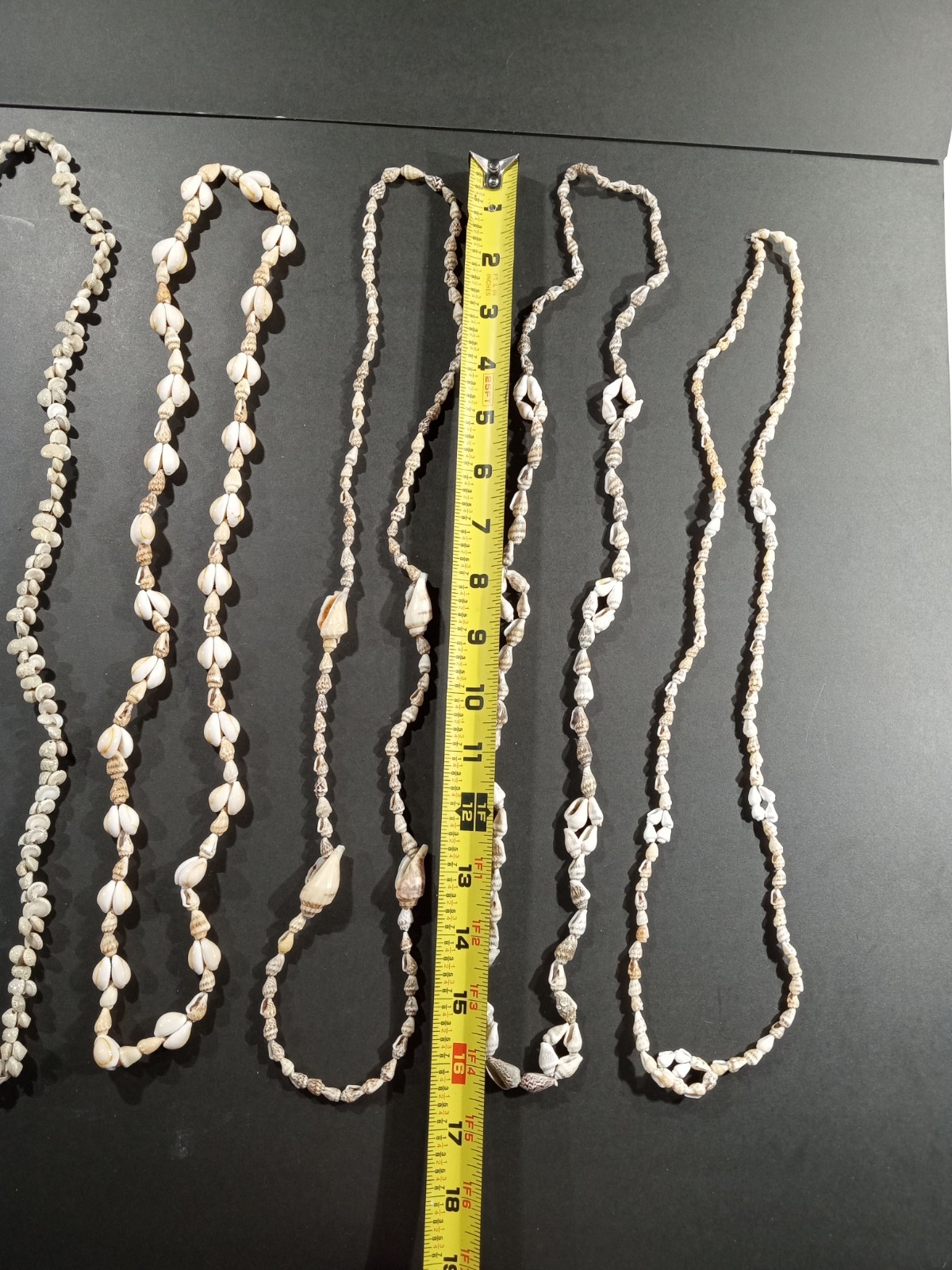Lot Of 14 Seashell Necklaces 30-34in Long Mixed Earthy Tones Beach Vacation Vibe