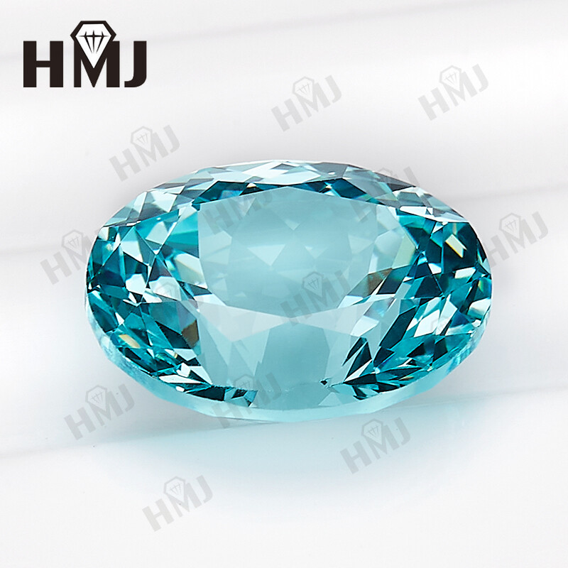 0.3ct-9ct Lab Grown Paraiba Oval Shape AAA Loose Gemstone for Jewelry DIY Making