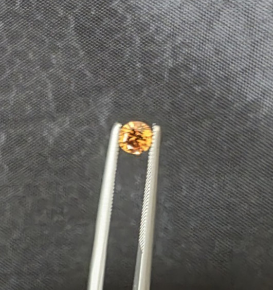 Set of 3 Faceted Spessartine Garnet from California 4mm, Sparkly Nicely Matched