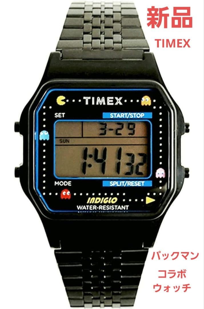 Timex Pac Man T80 Watch 40th Anniversary Limited Edition Black Brand New